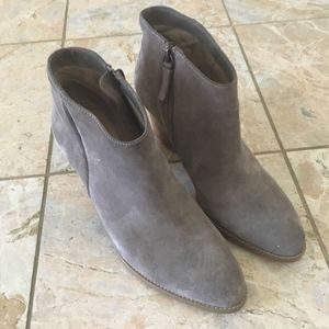 Susina Grey Suede Ankle Boots Size 10